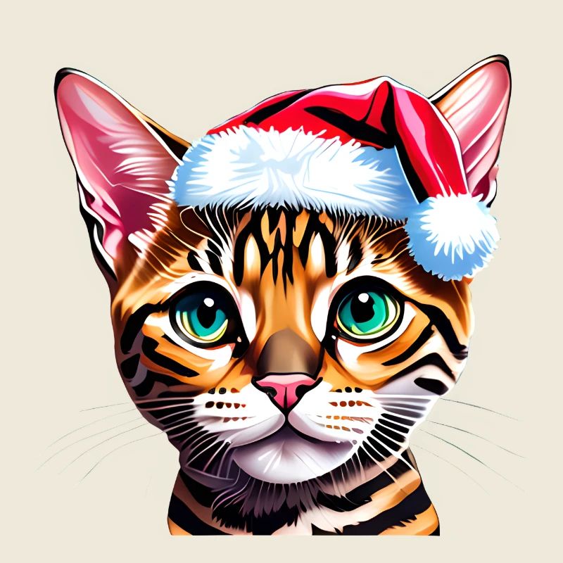 Noël Bengal Chaton Bengale Chaton Chaton
