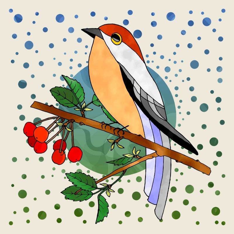 Bunter Vogel