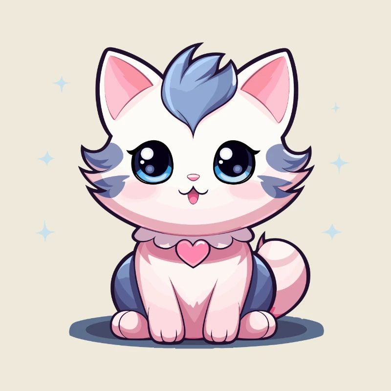 Chat - Style Kawaii