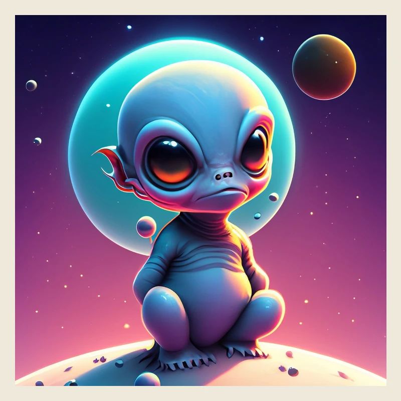 Happy Halloween cute alien scary funny spooky