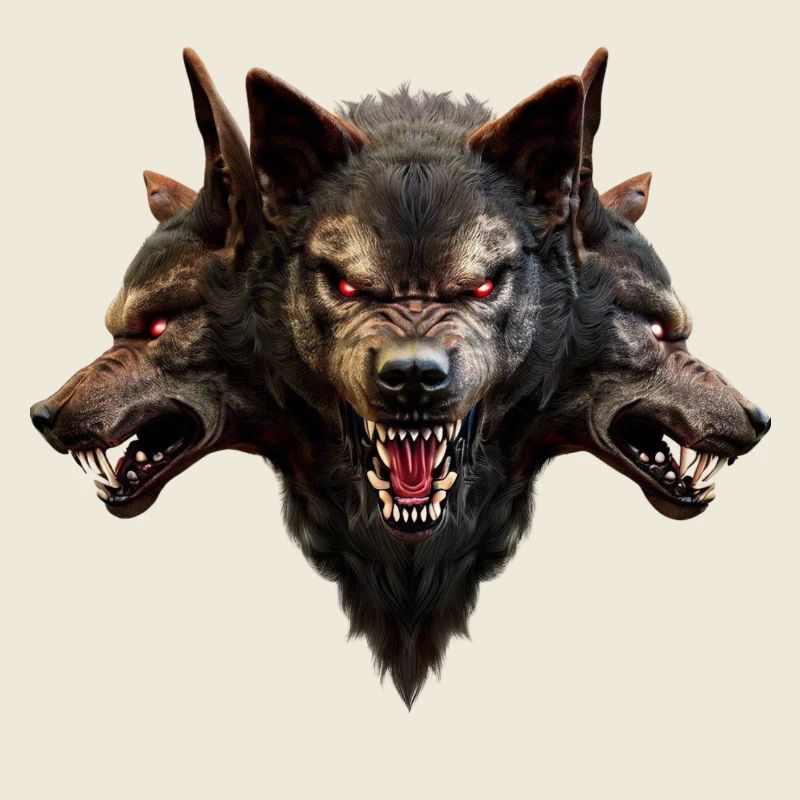 Wolf Devil Heads Evil Creepy Werewolf