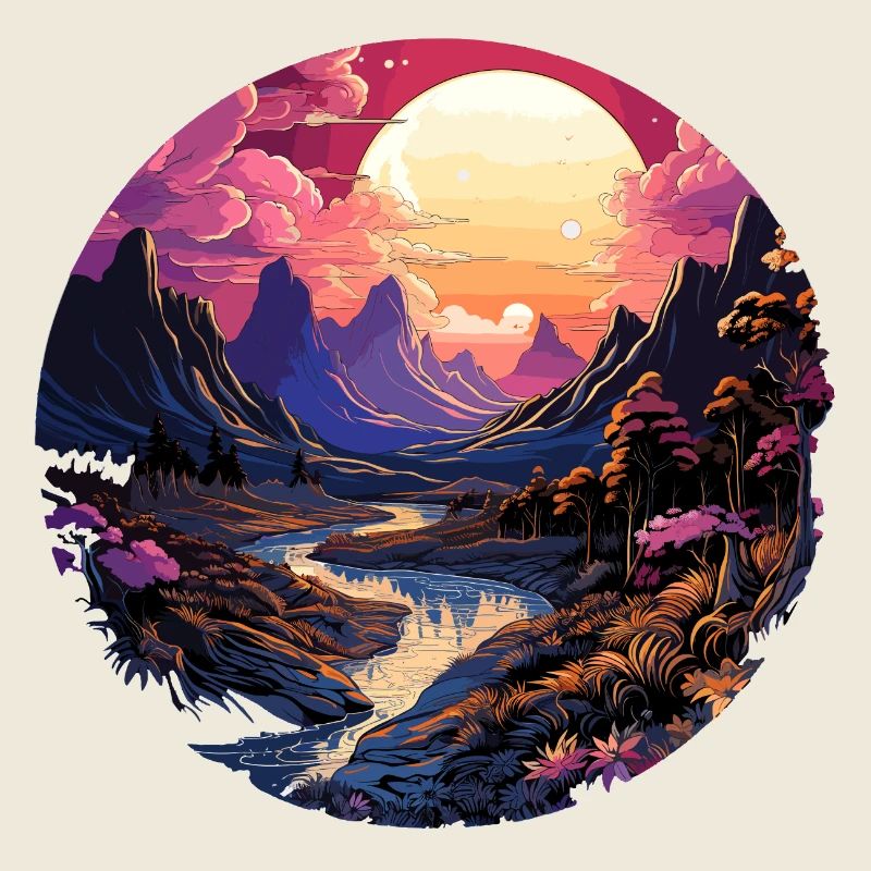 Landschaft - Illustration