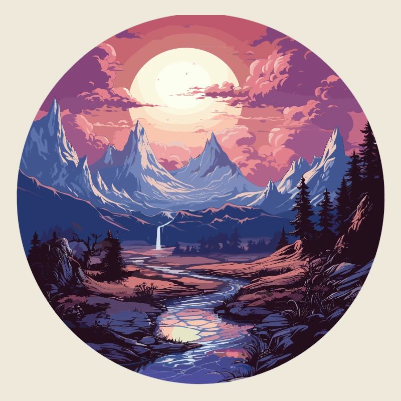 Landschaft - Illustration