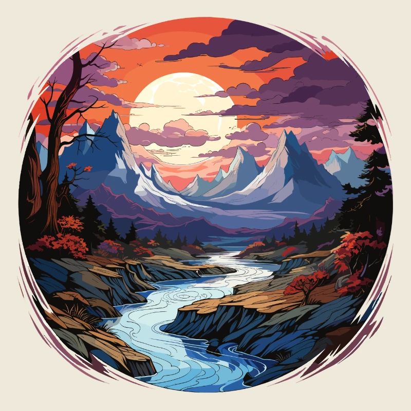 Landschaft - Illustration