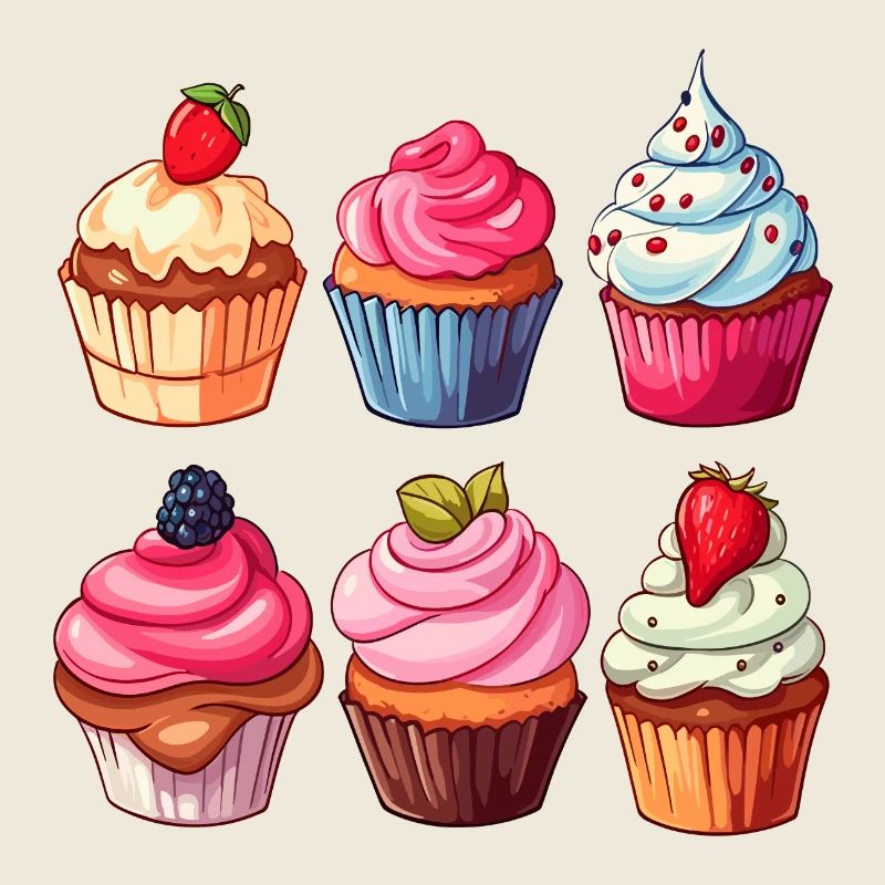 Cupcakes Cupcake Süßigkeiten Backwaren