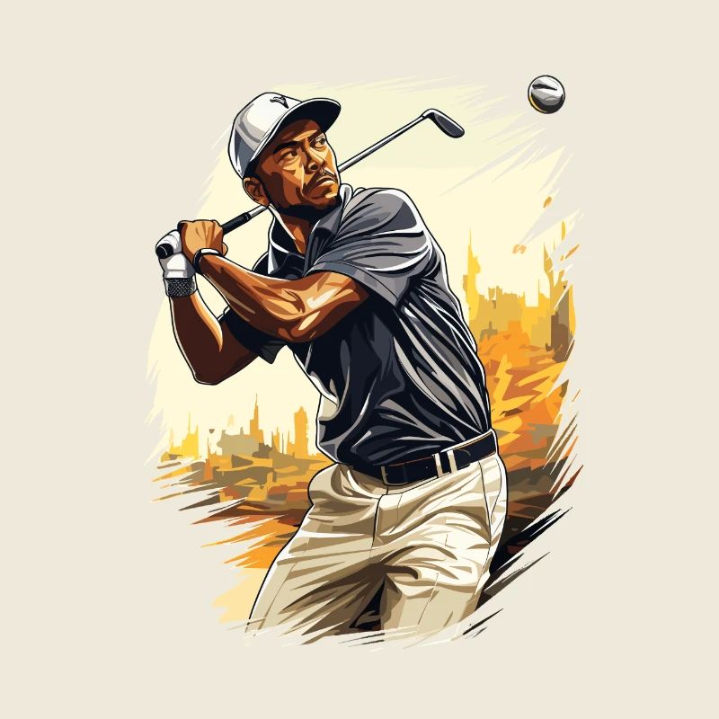 Golf Player - Illustration
