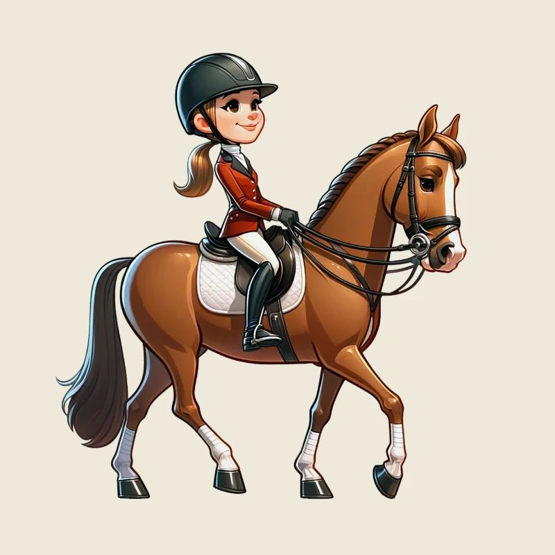 Cheval Équestre, Équestre
