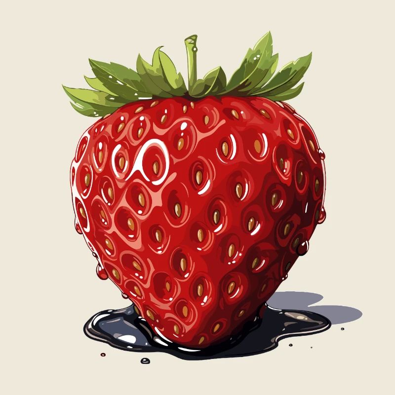 Erdbeere - Illustration