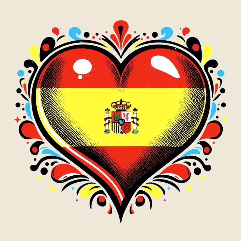 Spanisches Vintage-Herz