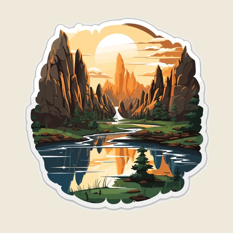 Landschaft - Illustration