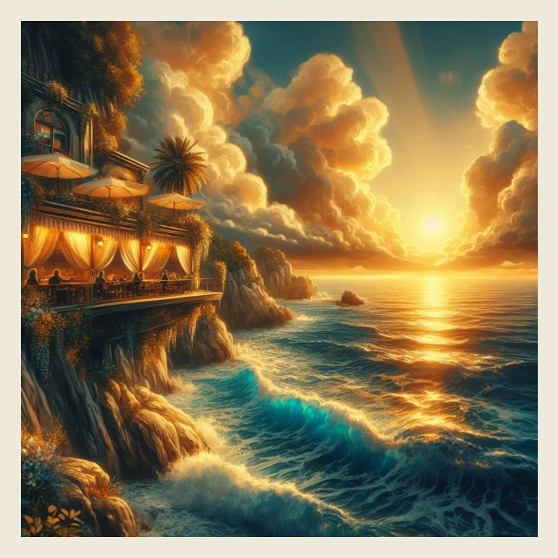 Un café au coucher du soleil au bout du monde