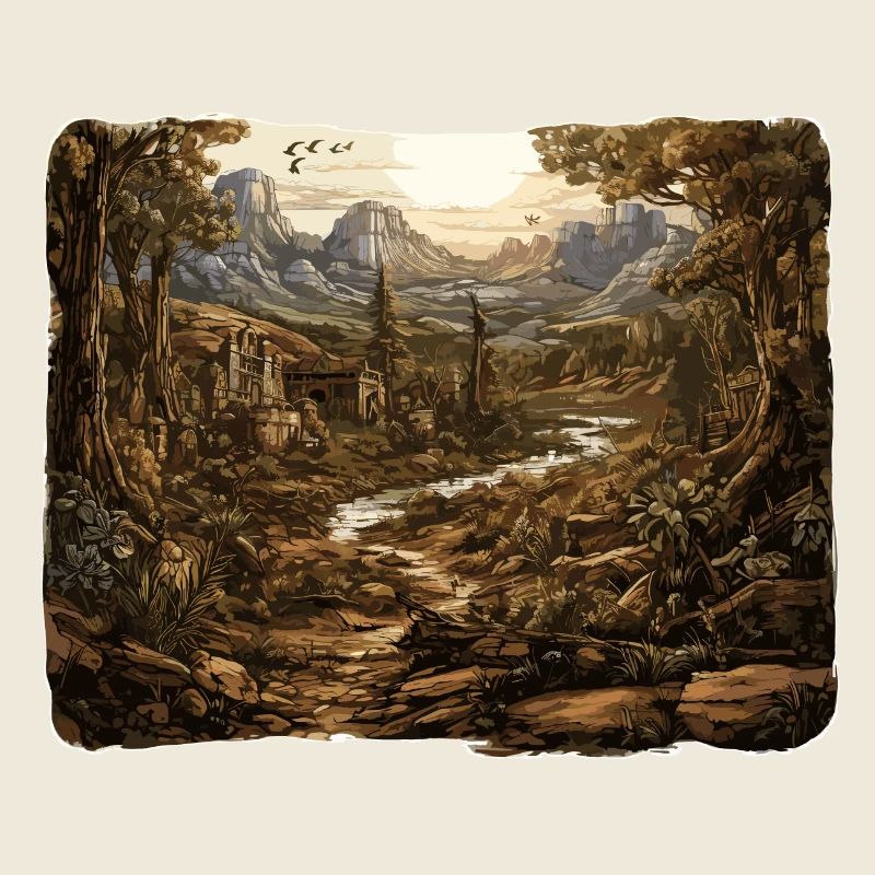 Landschaft - Illustration