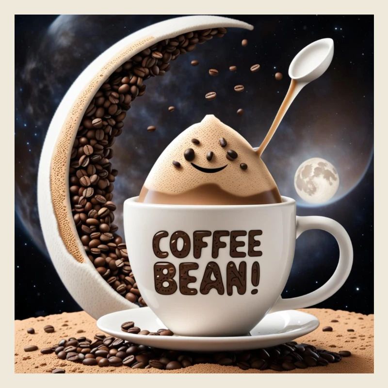 Coffee Bean Moon Cup