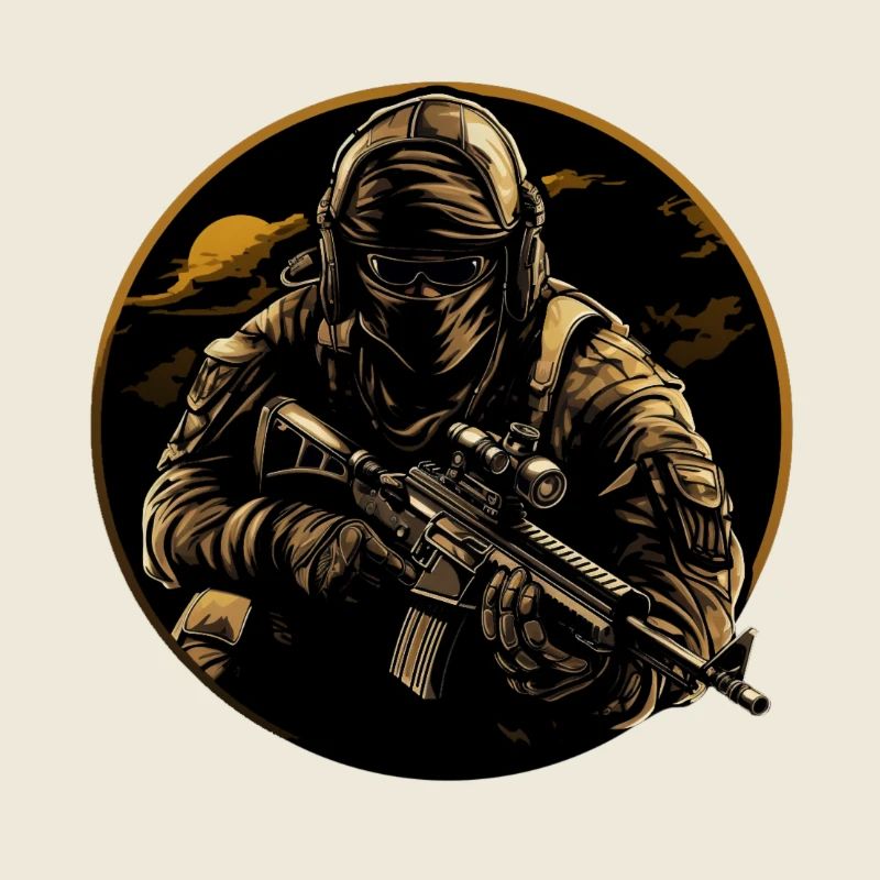 Special Forces Soldier Soldat Logo