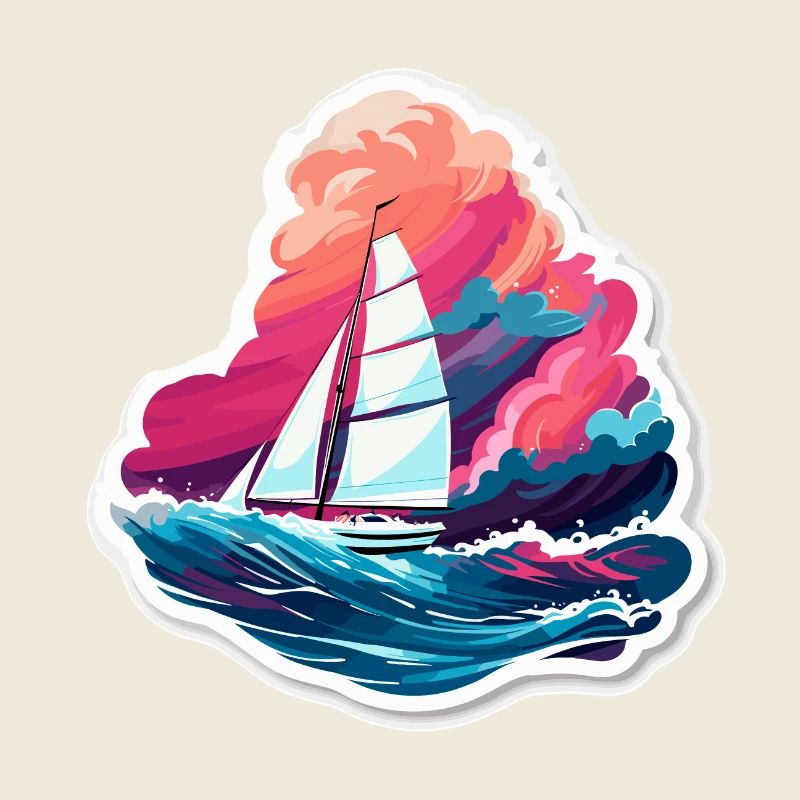 Segelboot - Illustration