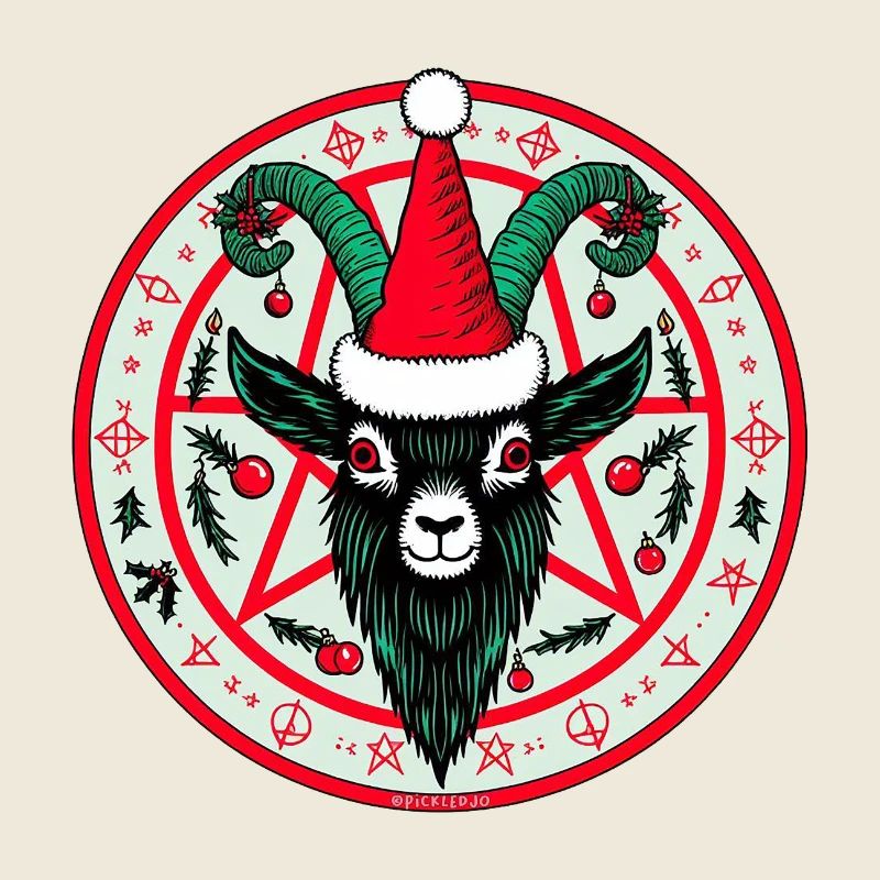 Pentagramme chèvre Noël