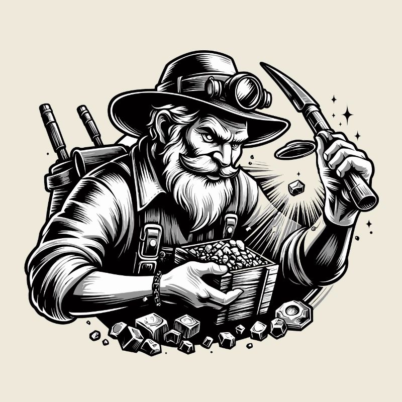 Cooler bärtiger Mann