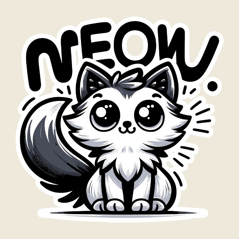 Miaou - Illustration de chat