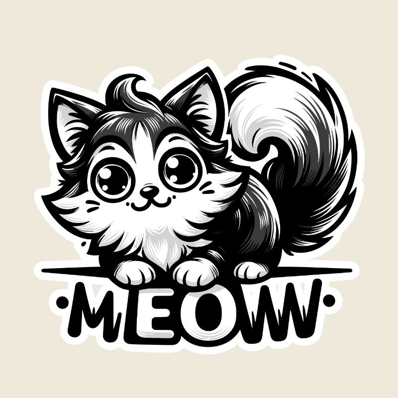 Miaou - Illustration de chat