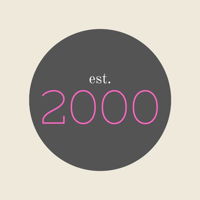 est. 2000, Anniversaire, Date, Années 90, Année