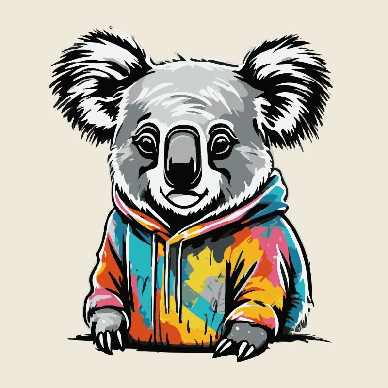 Graffiti coloré Koala Koala ours