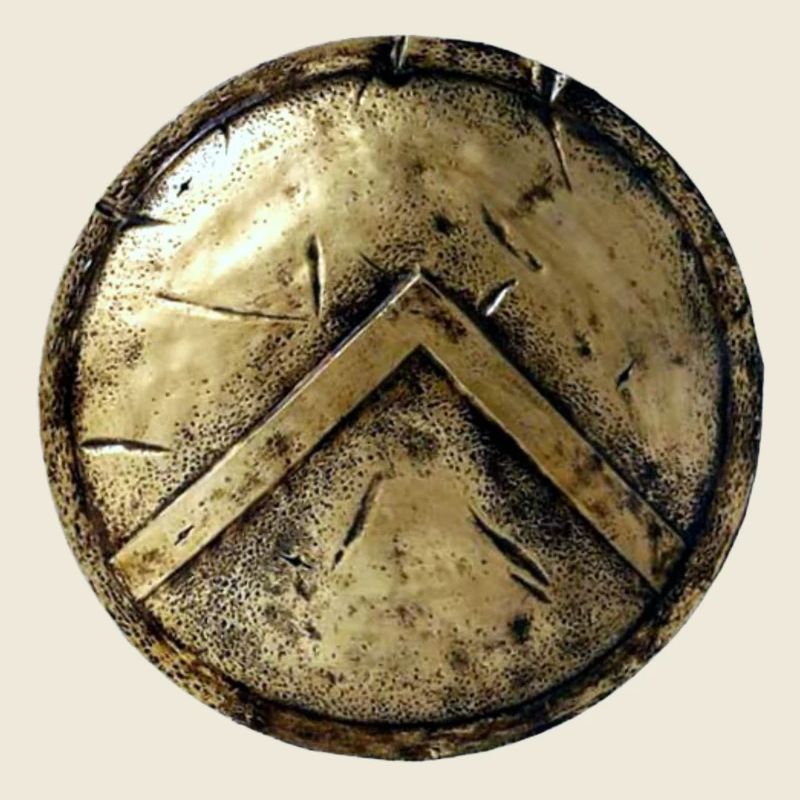Spartan standard shield bronze Ancient Greece