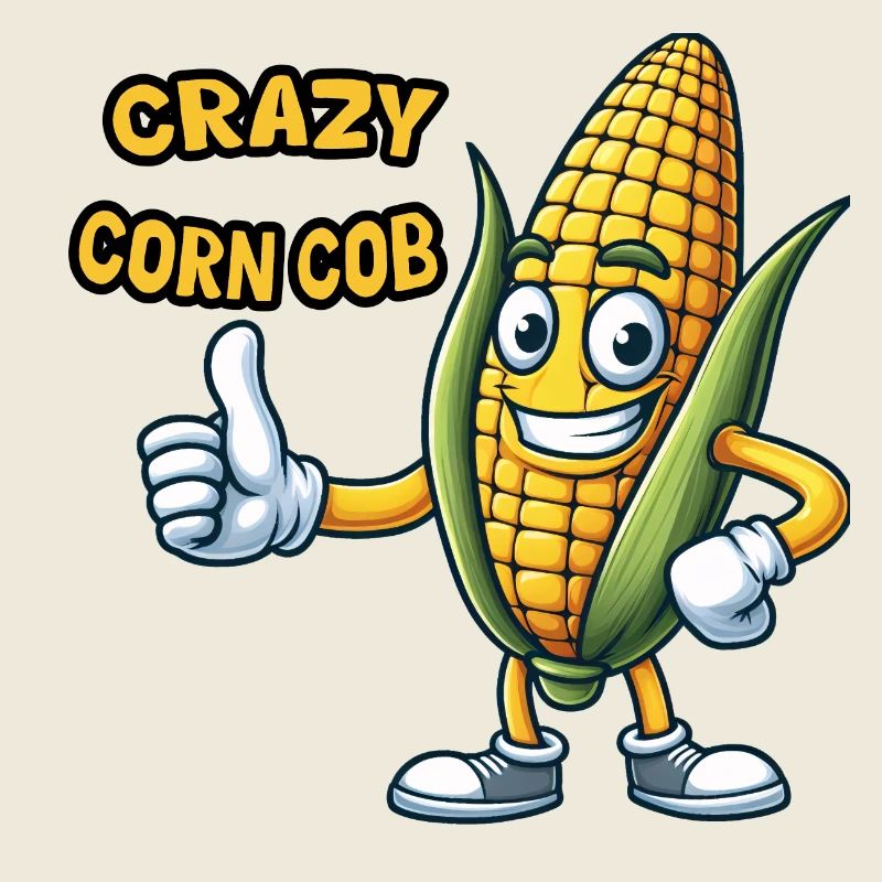 Crazy Veggies Corn Cob Thumbs Up