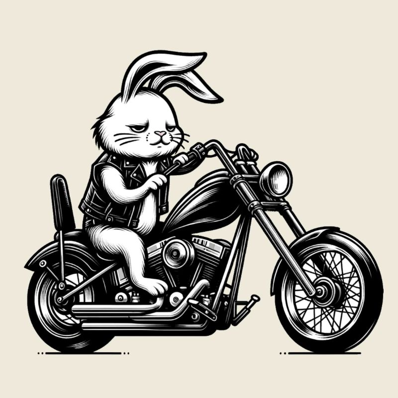 Lapin motard