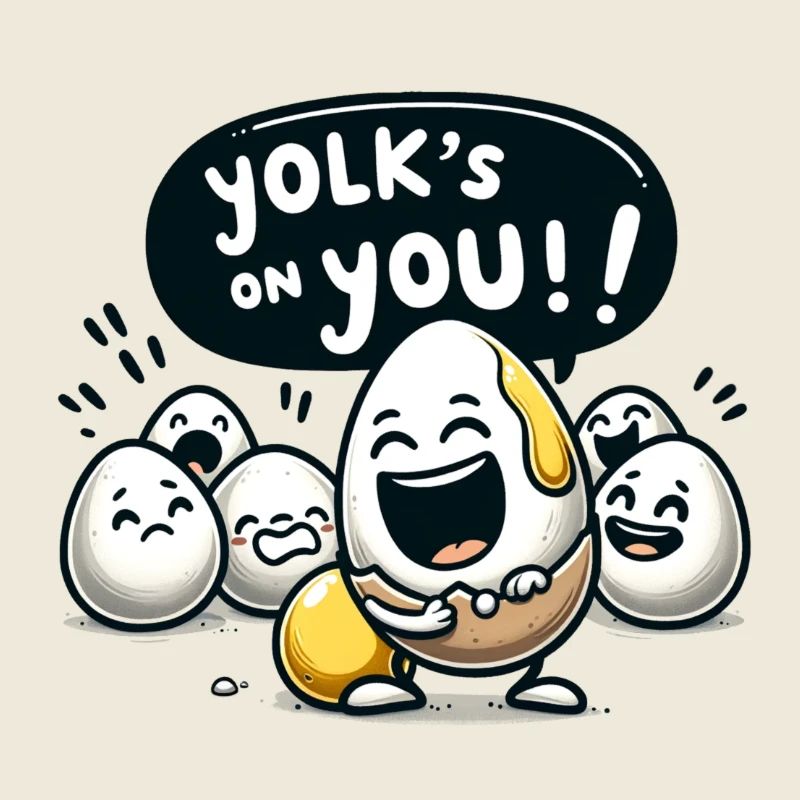 Le jaune d’œuf est sur vous