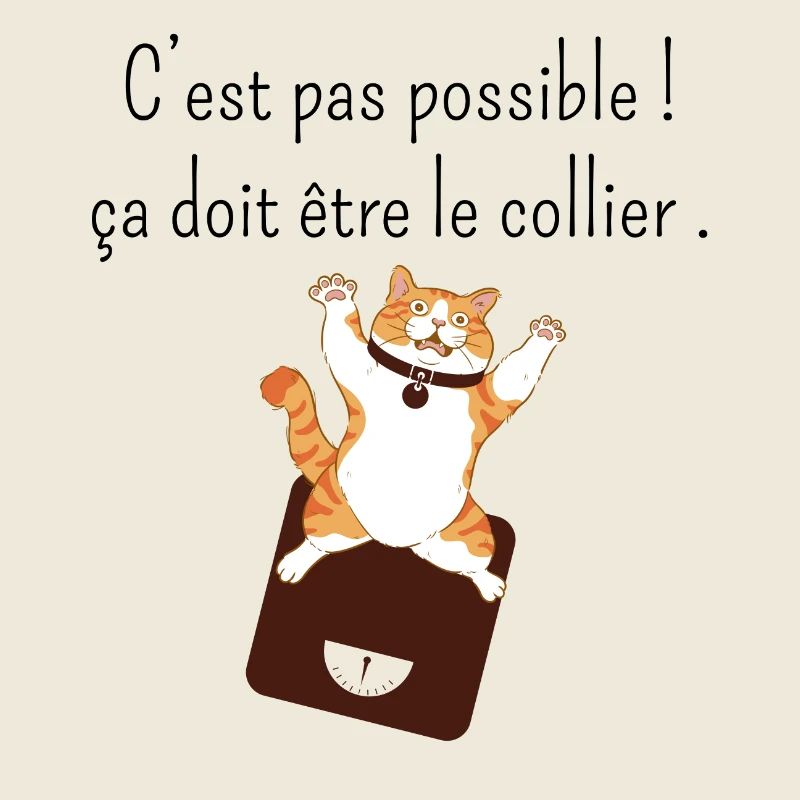 Ça doit être mon collier -humour perte de poids