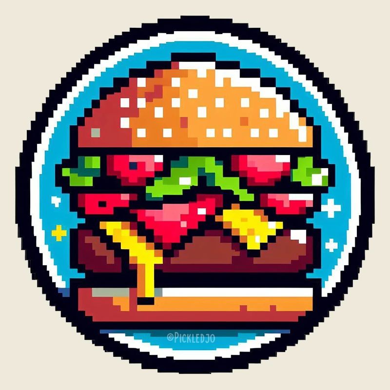 Pixel Retro Burger