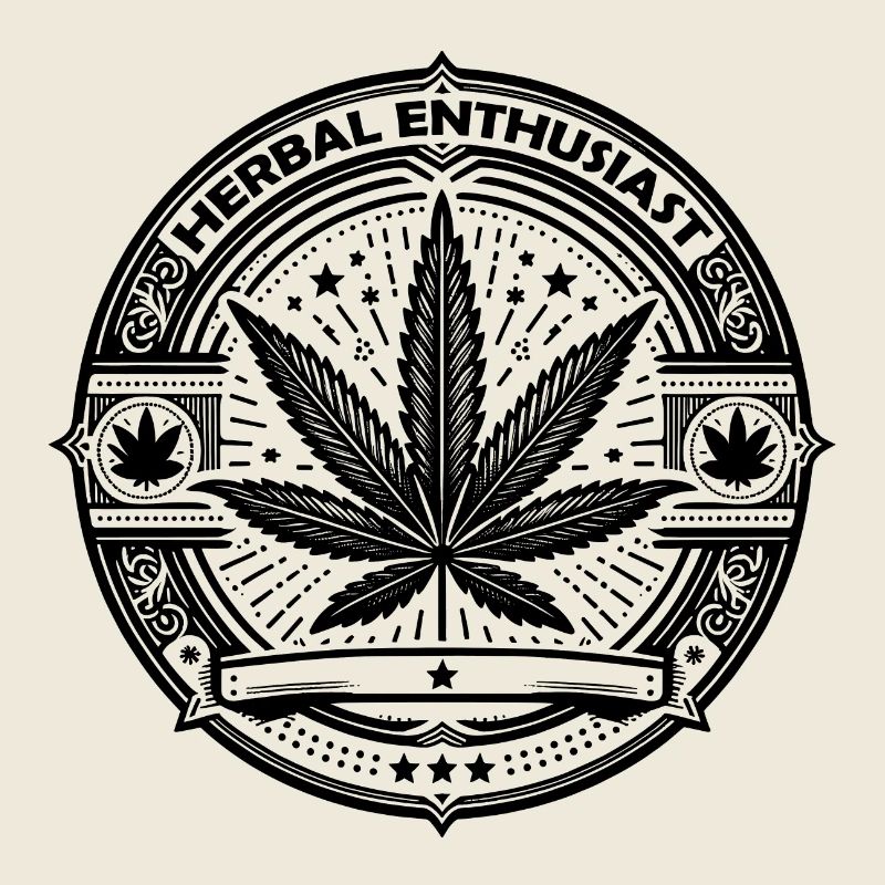 Elegant Herbal Enthusiast Badge