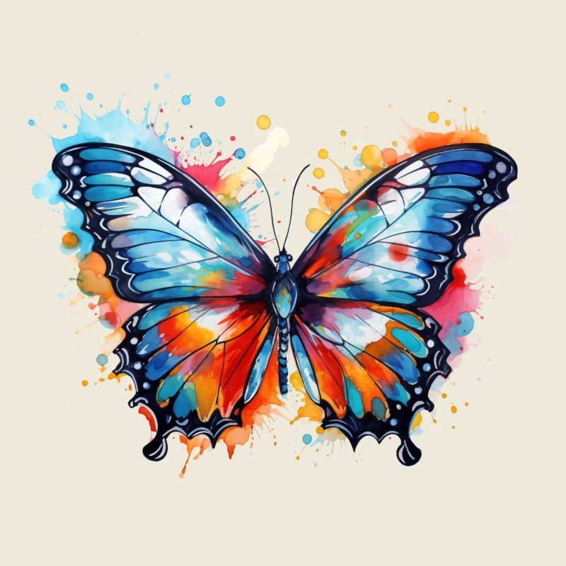 Regenbogen-Schmetterling