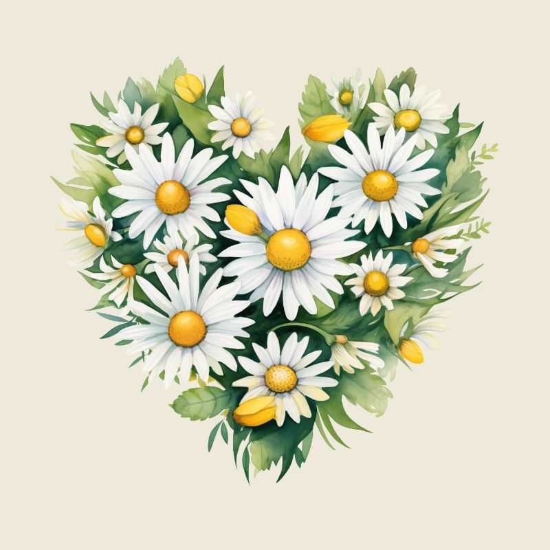 Gänseblümchen-Herz