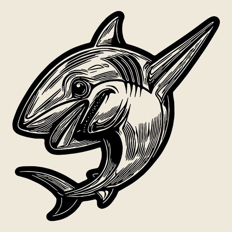 Petit requin dabbing mignon - Dabbing Shark