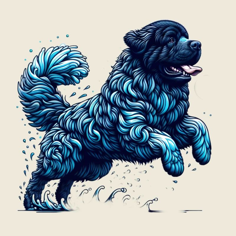 Newfy Wave of Joy - blue