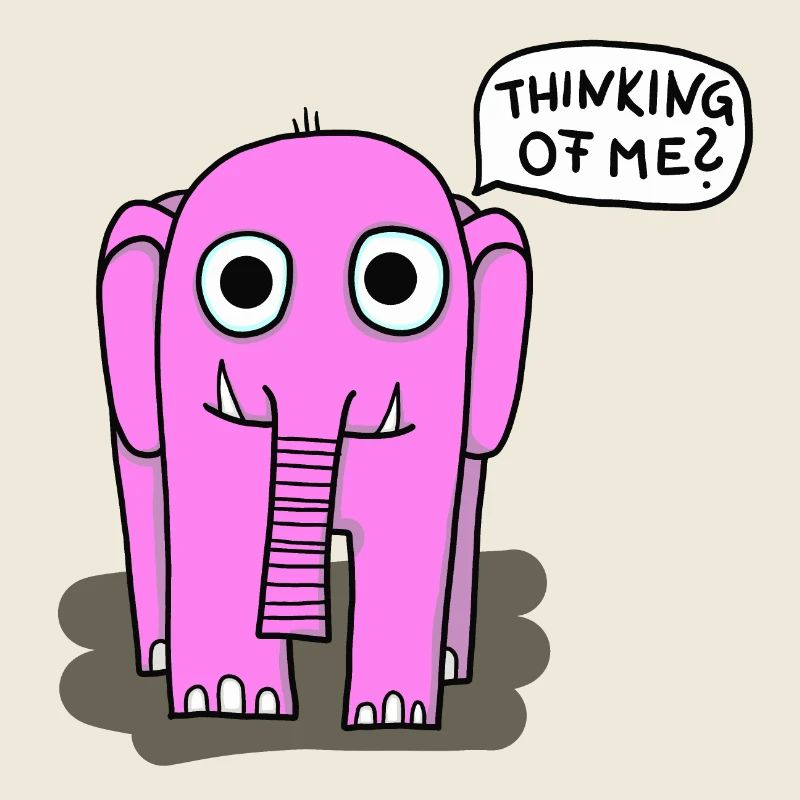 Éléphant rose