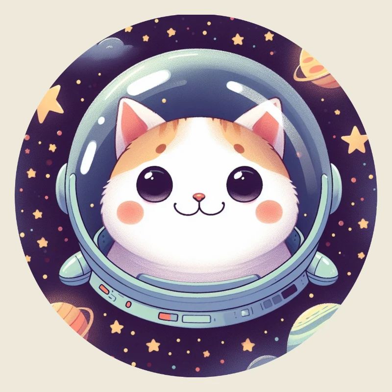 Espace, Chat, Astronaute