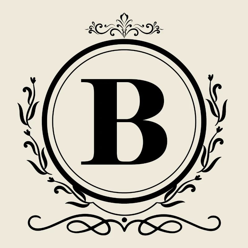 Buchstabe B Dekoration