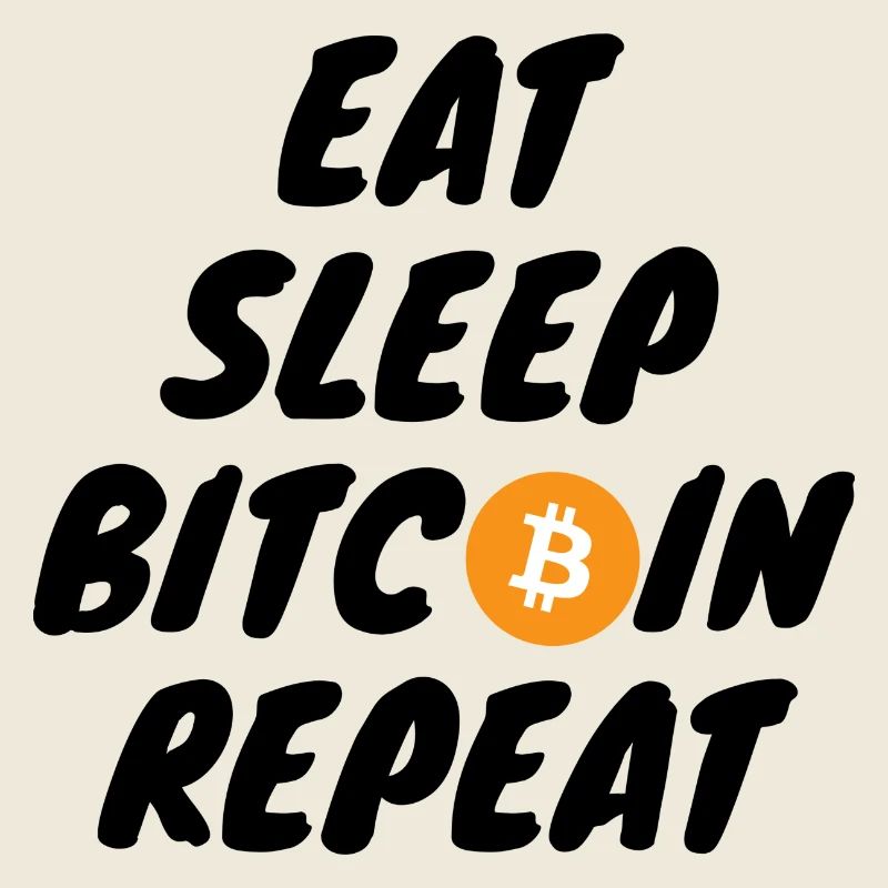 Crypto Eat sleep bitcoin répéter