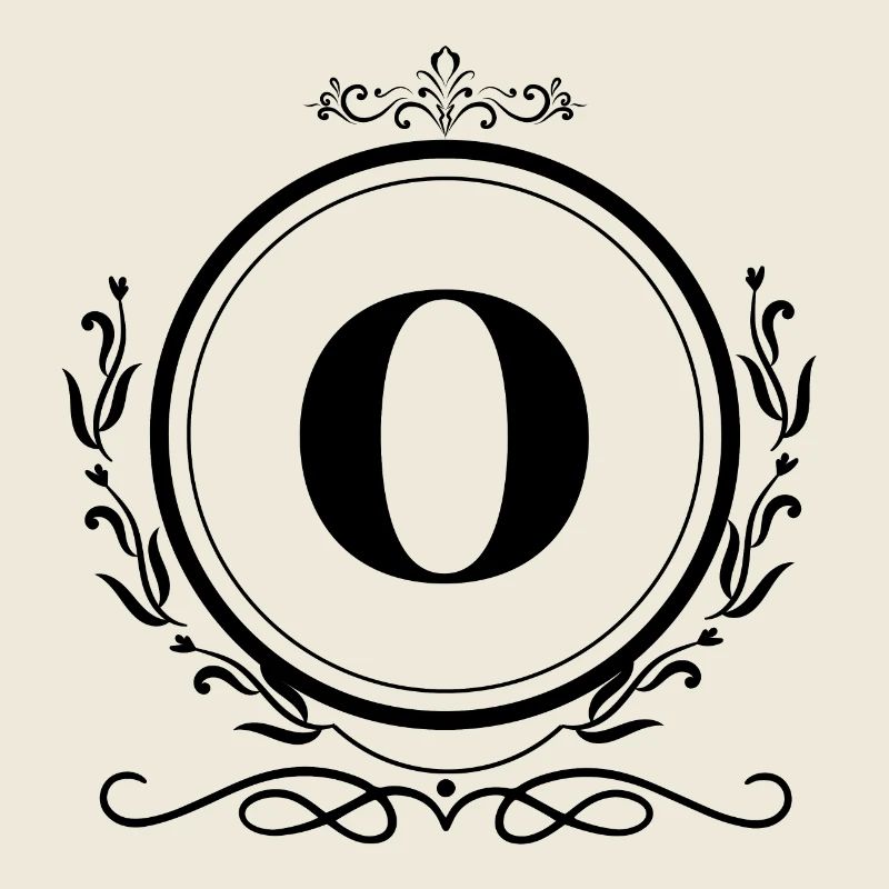 Buchstabe O Dekoration