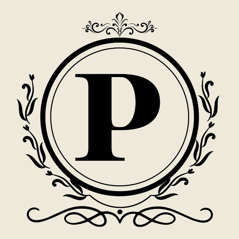 Buchstabe P Dekoration