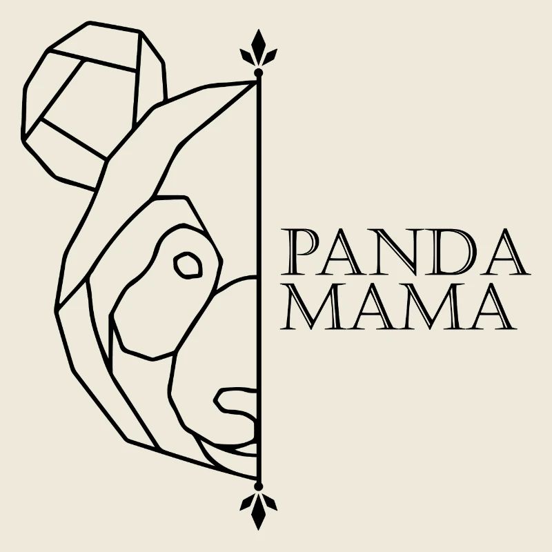 Panda Mama Polygone Panda