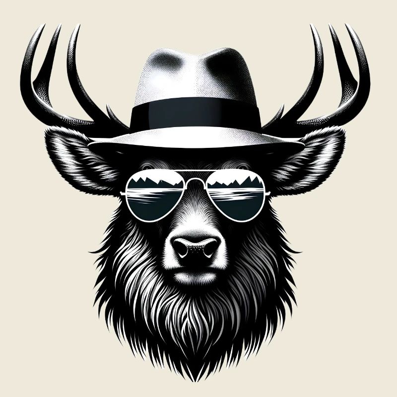 Hipster-Elch