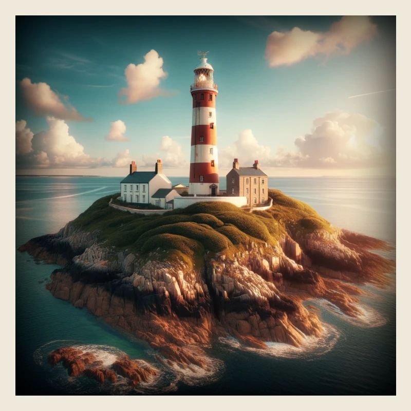 Un phare sur une île isolée