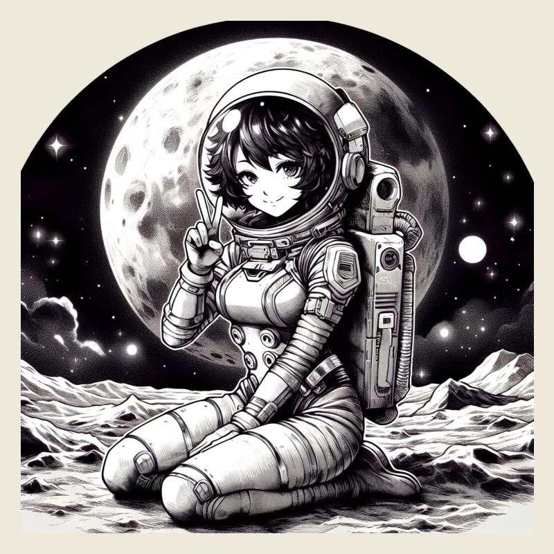 Manga Astronaut Mädchen