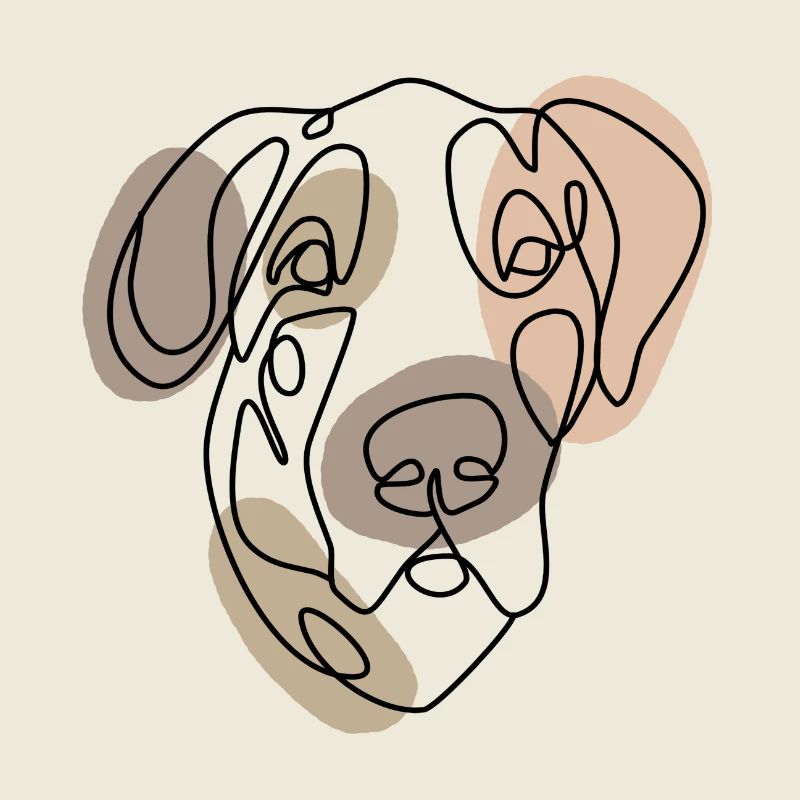 GREAT DANE, einzeilig retro