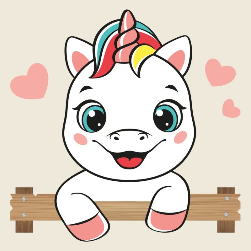 Licorne joyeuse