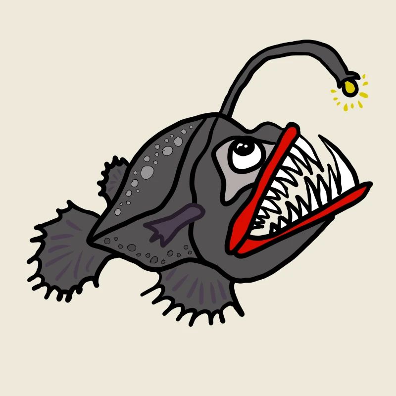 Leuchtender Anglerfisch