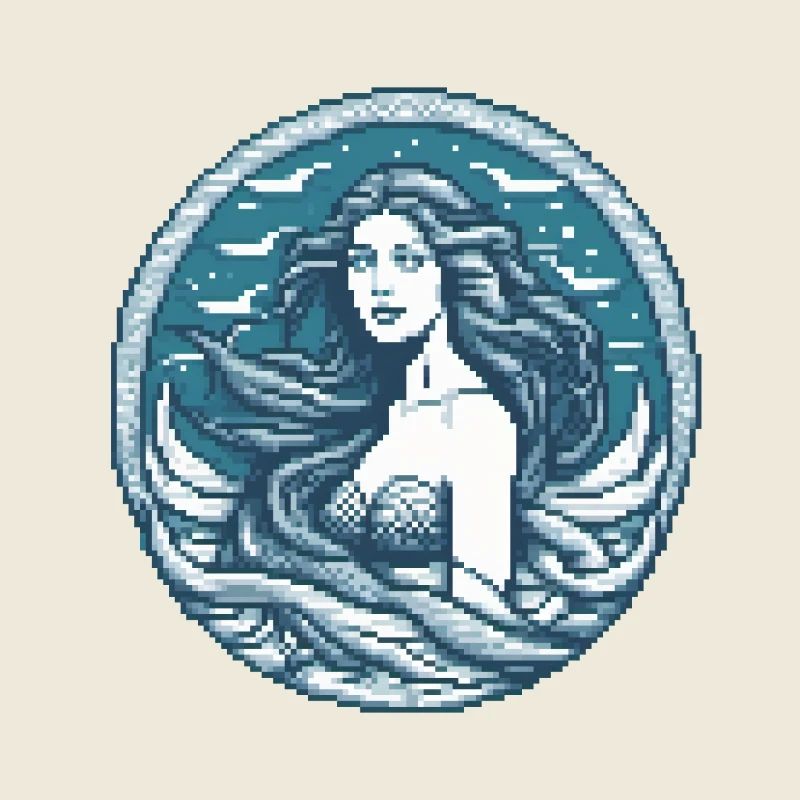 Ozeanische Sirene Pixel